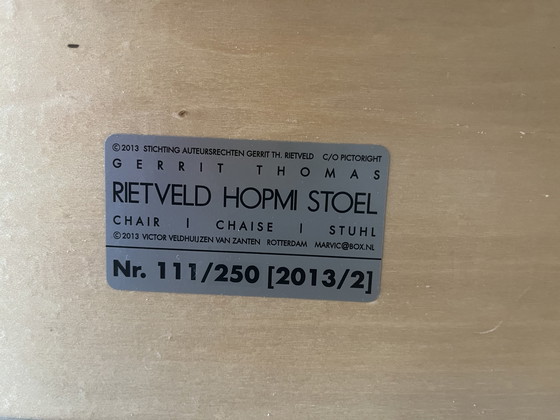 Image 1 of HOPMI stoel - 2013, Gerrit Rietveld - gelimiteerd 111/250