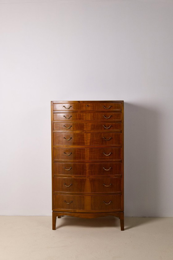 Image 1 of Grande commode en noyer d'Ole Wanscher, années 1940