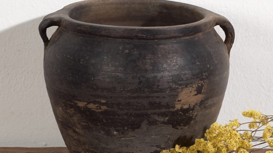 Antike Vase im Wabi-Sabi-Stil (ca. 1900) #3 – Vasen, Ceramic, Rustic (photo 3 of 34)