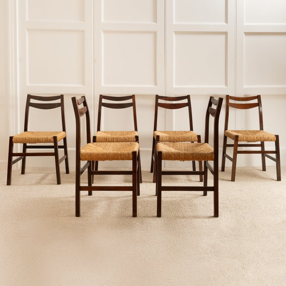 Image 1 of 6 Italienische Stühle - 60er Jahre