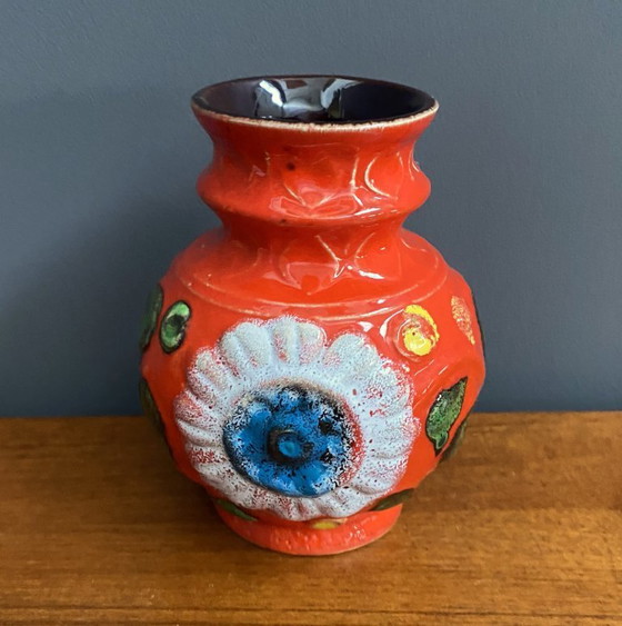 Image 1 of Vase Orange Bay modèle 86-14, années 1970