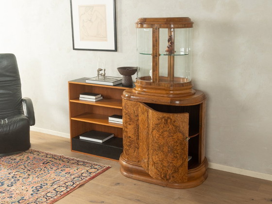 Image 1 of Vintage Art Deco vitrinekast uit de jaren 1930