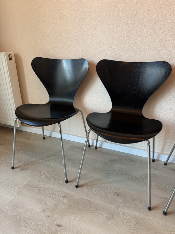 4x Fritz Hansen Sedie Series 7 - Nero – Sedie da pranzo, Other (photo 7 of 8)