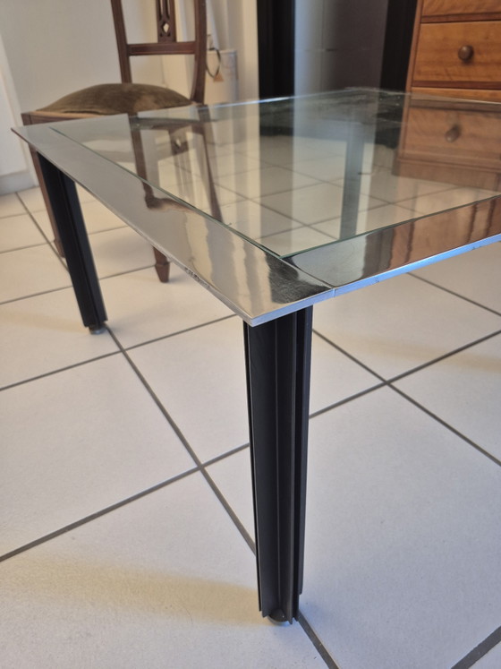 Vintage Salontafel – Glaskunst, Metal, Glass (photo 4 of 5)