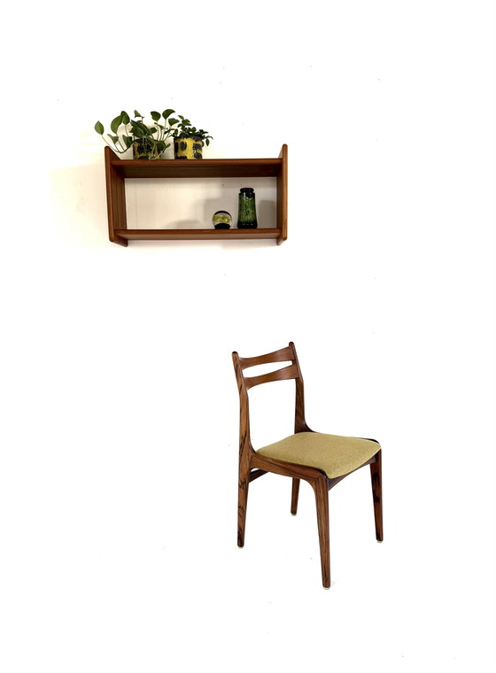 Scaffali a muro vintage in teak, Danimarca anni '70 – Legno, Metallo (photo 9 of 9)