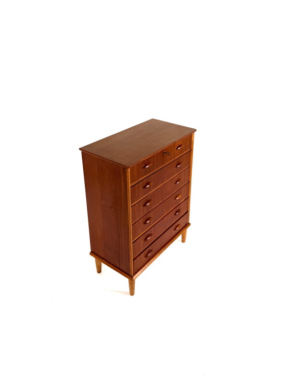 Vintage Danish Teak Chest of Drawers ‘60 – Wood (photo 4 of 9)