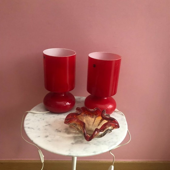 Image 1 of Schmucktablett aus Blasenglas aus den Fünfzigern