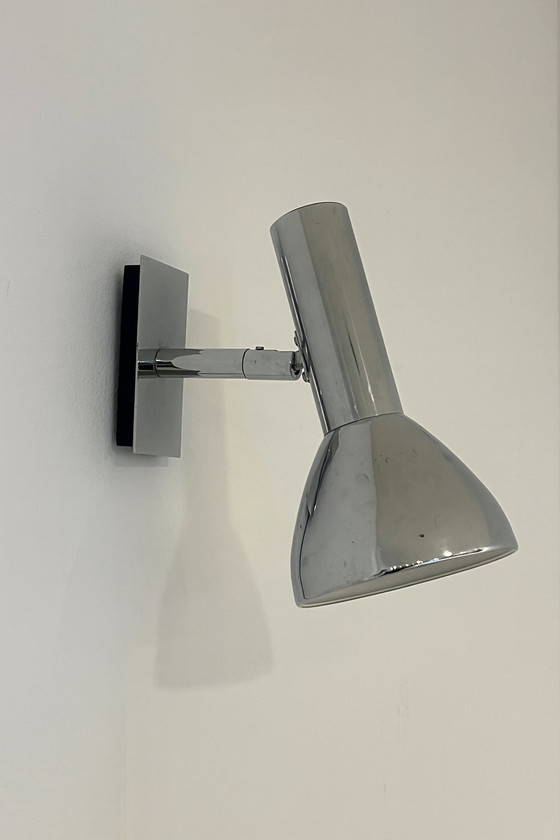 Mid-Century verstelbare wandlamp – Wandlampen, Metal, Chrome, Mid Century Modern (photo 2 of 5)