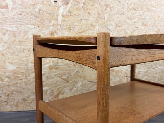 1960s/70s Oak Serving Trolley with Tray by Poul Hundevad, Denmark – Bar carts, Wood (photo 6 of 17)