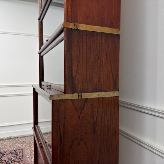 Set di Librerie Classiche Inglesi Stile Globe Wernicke – Vetro, Legno (photo 5 of 12)