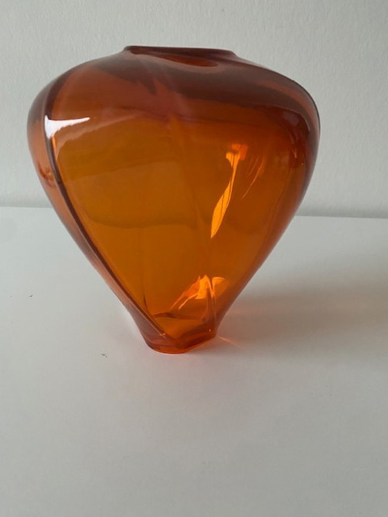 Image 1 of Vaso Royal Leerdam Arancione 2020 De Parme Design Lim. ed.