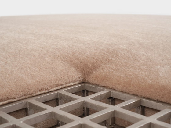 Image 1 of Large bench ottoman by Carla Sozzani in Milan mohair velvet 1990s