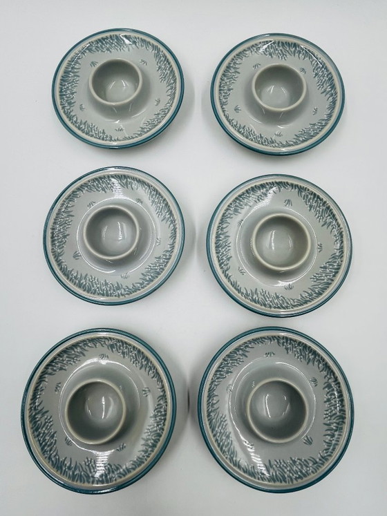 Serie de 6 Hueveras Thomas Rosenthal – Design Trend – Loza, Ceramic (photo 7 of 9)