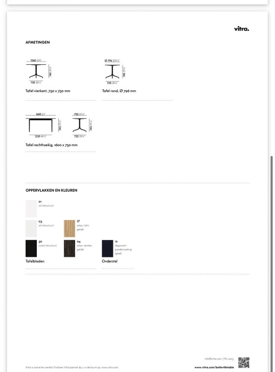 Vitra Belleville Bistro Table Base - Bouroullec - Original (Max 23 Pieces) – Dining tables, Aluminium (photo 5 of 5)