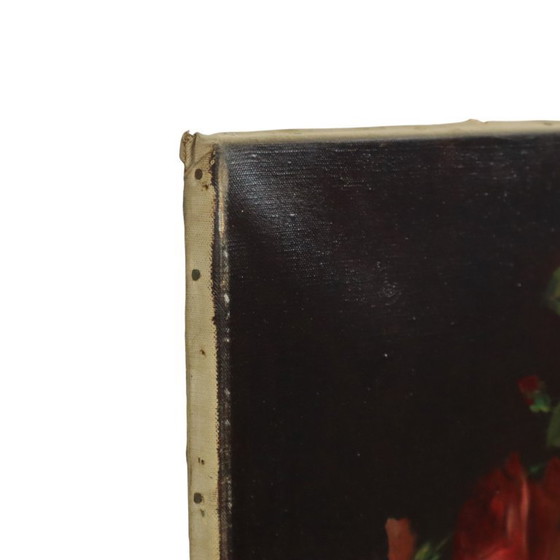 Image 1 of Large Flower Painting Still Life Roses 100x60cm