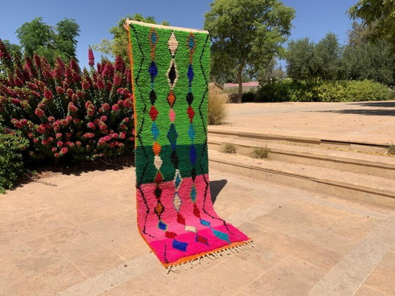 Image 1 of Alfombra de pasillo hecha a mano de 90 cm x 300 cm.