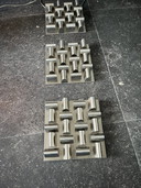 Design tafellamp incl 3 wandpanelen