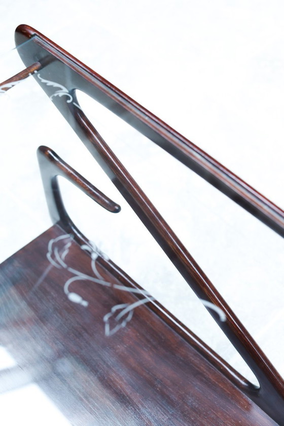 Image 1 of Carrito de servicio italiano Z-Line | Estilo escultural de los años 50