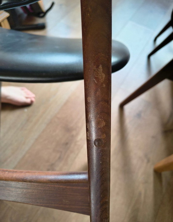Set van 4 vintage skai eetkamerstoelen – Wood (photo 4 of 6)
