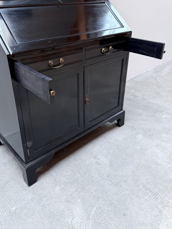 Image 1 of Display cabinet Buffet cabinet Cabinet Shelf Wood Brass Black 1950s