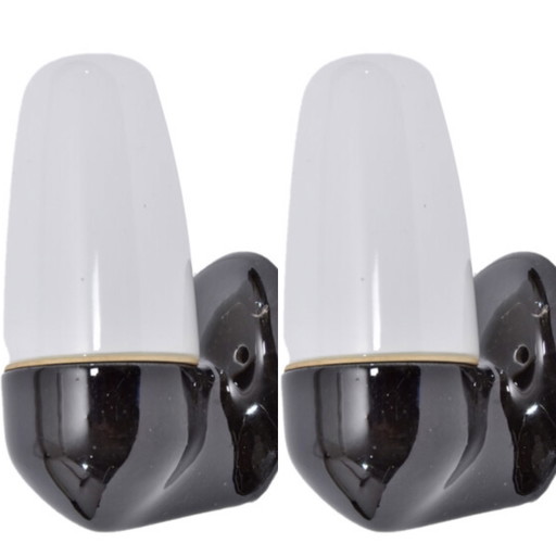 2x Wilhelm Wagenfeld wall lamps