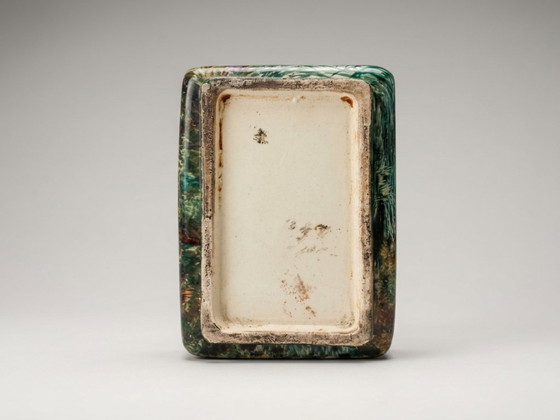 Large Ceramic Landscape Vase – Attributed to Montigny-Sur-Loing – 36 Cm – Glass art (photo 7 of 12)