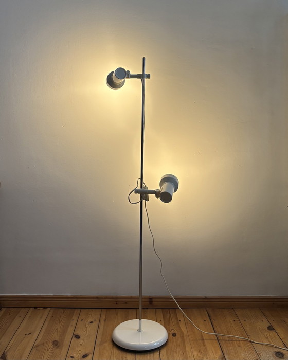 Image 1 of Vintage Floor Lamp MIWI Space Age 1970s, Adjustable Lamp, Hustadt Leuchten Germany, Mid Century Modern, 70s Industrial