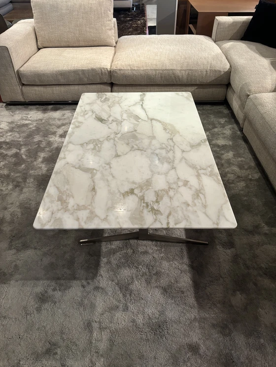 Image 1 of Table basse Flexform Fly 80X130 Cm En Calacatta Oro Marble