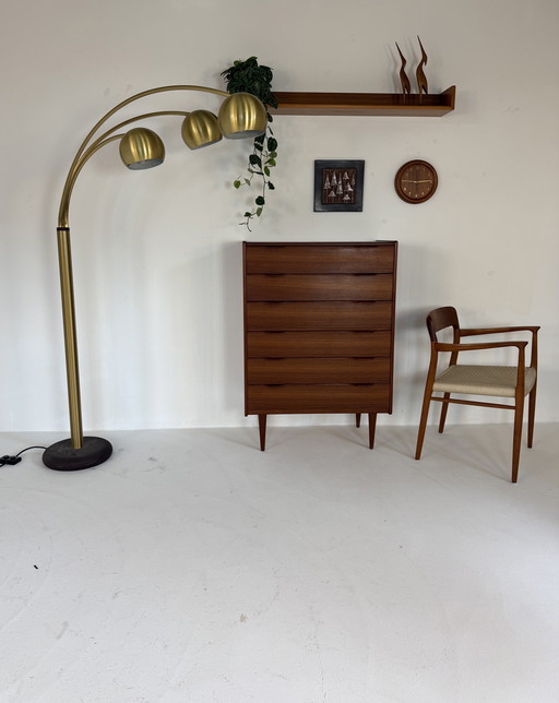 Vintage Bogenlampe aus Messing, Goffredo Reggiani '70