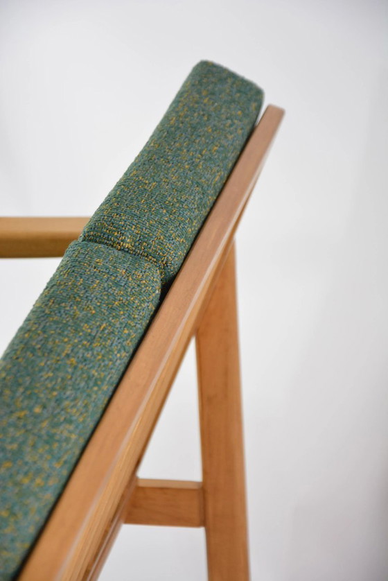 Image 1 of Mottled green BZ sofa
