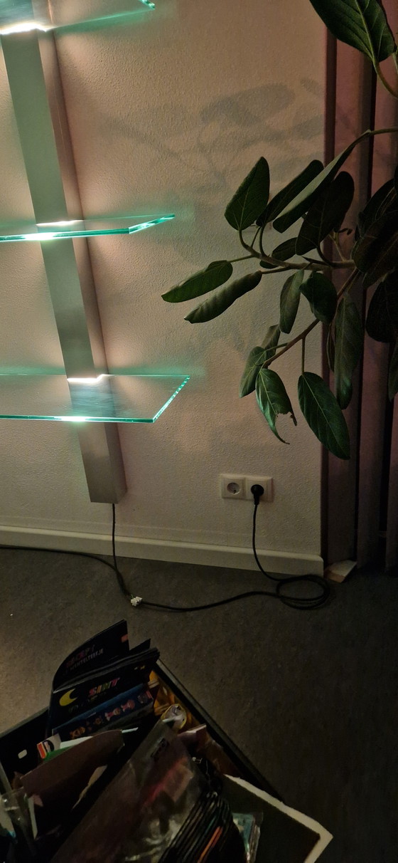 Image 1 of Glass display shelves with lighting