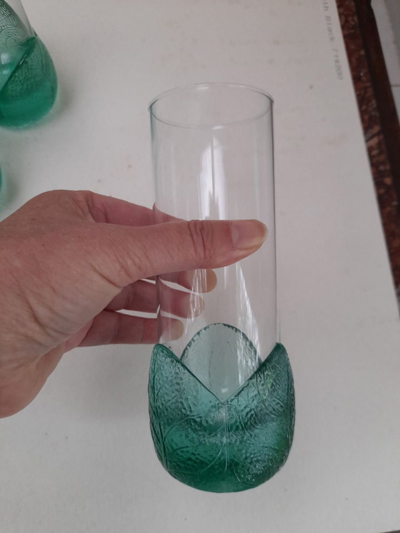 Set of Italian L.A.C.S. alexandrite glasses, Glass & Decanter, Green (photo 3 of 5)