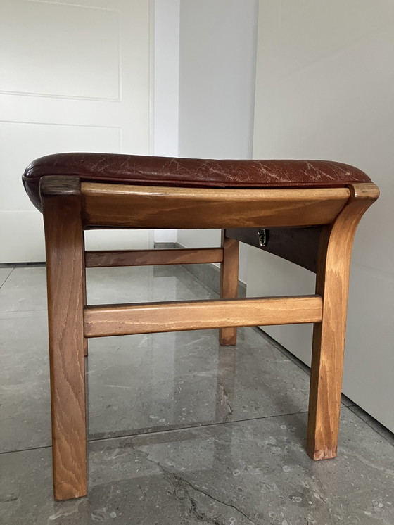 Image 1 of Göte Möbel Nassjo Leather Footrest / Stool