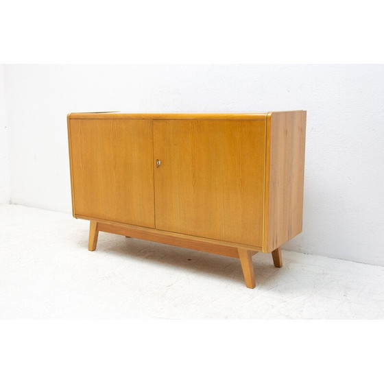 Image 1 of Vintage sideboard made of beech wood and opaxite glass by Hubert Nepožitek and Bohumil Landsman for Jitona, 1960