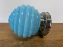Unique Aqua Vintage Blue Clouded Art Deco Ceiling Lamp
