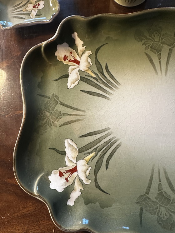 Image 1 of Nécessaire dit de Fumeur- Manufacture De Bruyn Faiencerie Fives Lille vers 1920