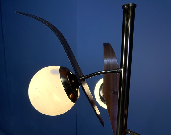Image 1 of Mid century italian floor lamp attr. to Stilnovo, 1950s