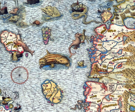 Image 1 of Carta Marina, la primera representación cartográfica de la península escandinava realizada por Olaus Magnus, 1539 - 70×100 cm