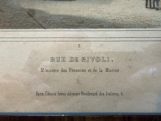 Image 1 of Serie di litografie colorate a mano del XIX secolo di Gihaut Frères