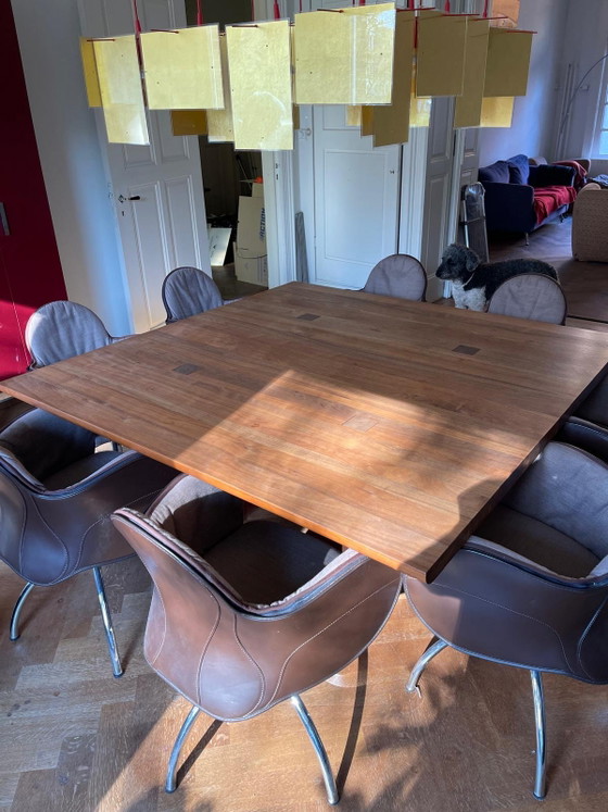 Design Dining Table Walnut Wood Celerina (photo 5 of 5)