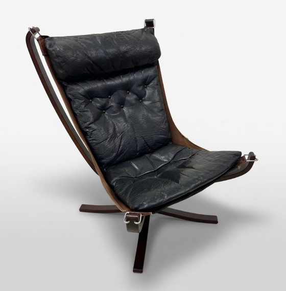 Image 1 of Chaise Falcon de Sigurd Ressel pour Vatne Møbler, Norvège, années 1970.