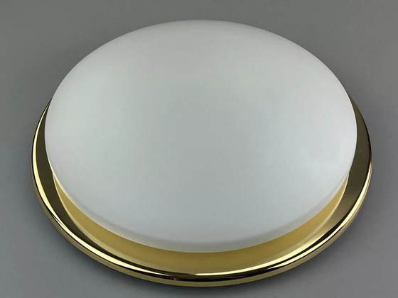 Image 1 of 60s 70s Hustadt lights Plafoniere ceiling lamp glass space age design