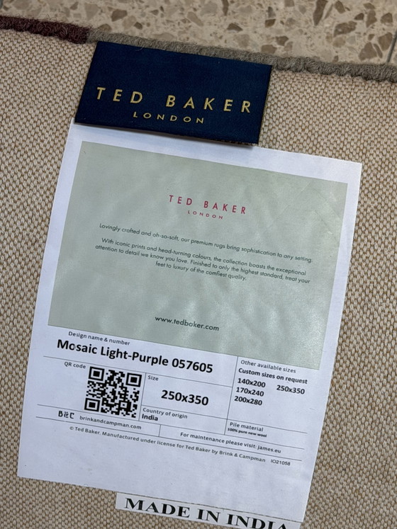 Image 1 of Brink and Campman Teppich Ted Baker Mosaik helllila 250 x 350