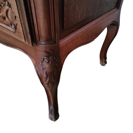 Image 1 of Commode chêne massif, style Louis XV rustique, années 60