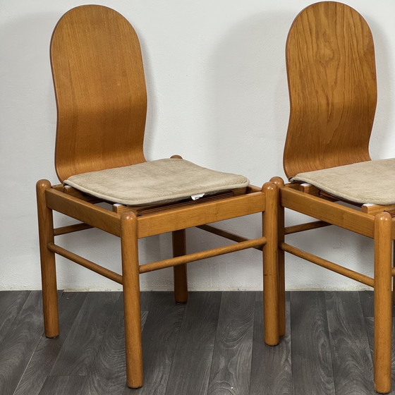 Image 1 of Set of 4 Mid-Century Scandinavian Dining Chairs from the 1970s