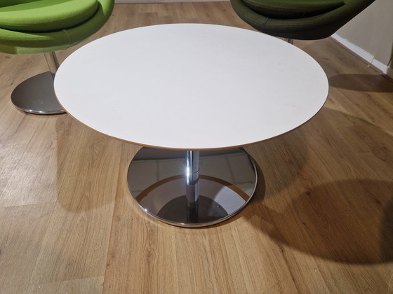 Image 1 of 4X Allermuir Conic Chairs - Table - Design - Green - White