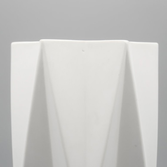 Image 1 of Heinrich Fuchs ARCHAIS Seltene H28cm Op-Art Biskuitporzellanvase Hutschenreuther
