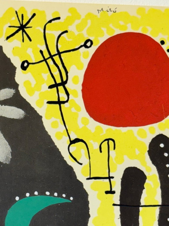 Image 1 of Joan Miro (1893-1983) - Papier collé, 1955