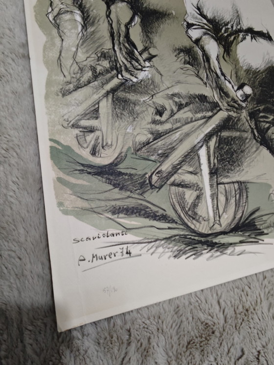 Image 1 of Lithografie von A. Murer, 57/150, handsigniert