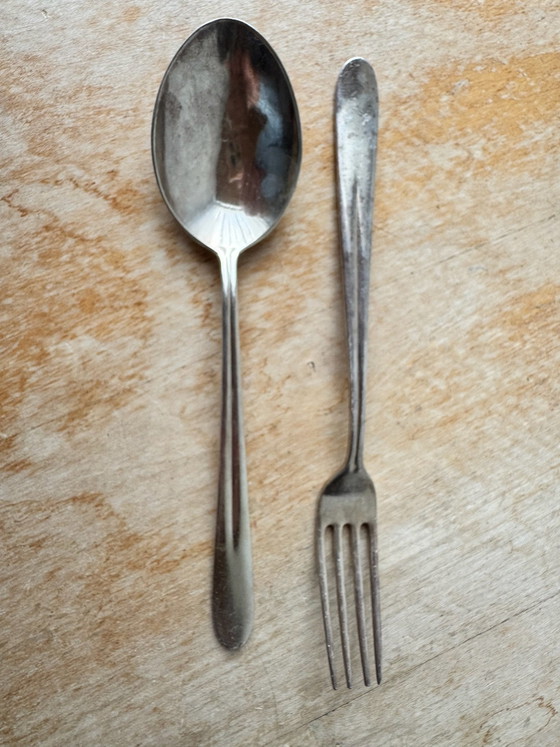 Solid silver dessert set - van Kempen & Begeer – Cutlery Sets (photo 3 of 7)